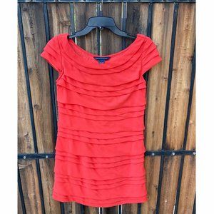 French Connection Orange Red Dress – Size 4